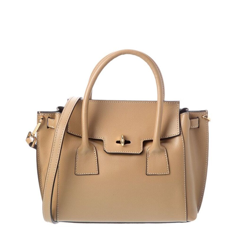 Italian Leather Top Handle Tote